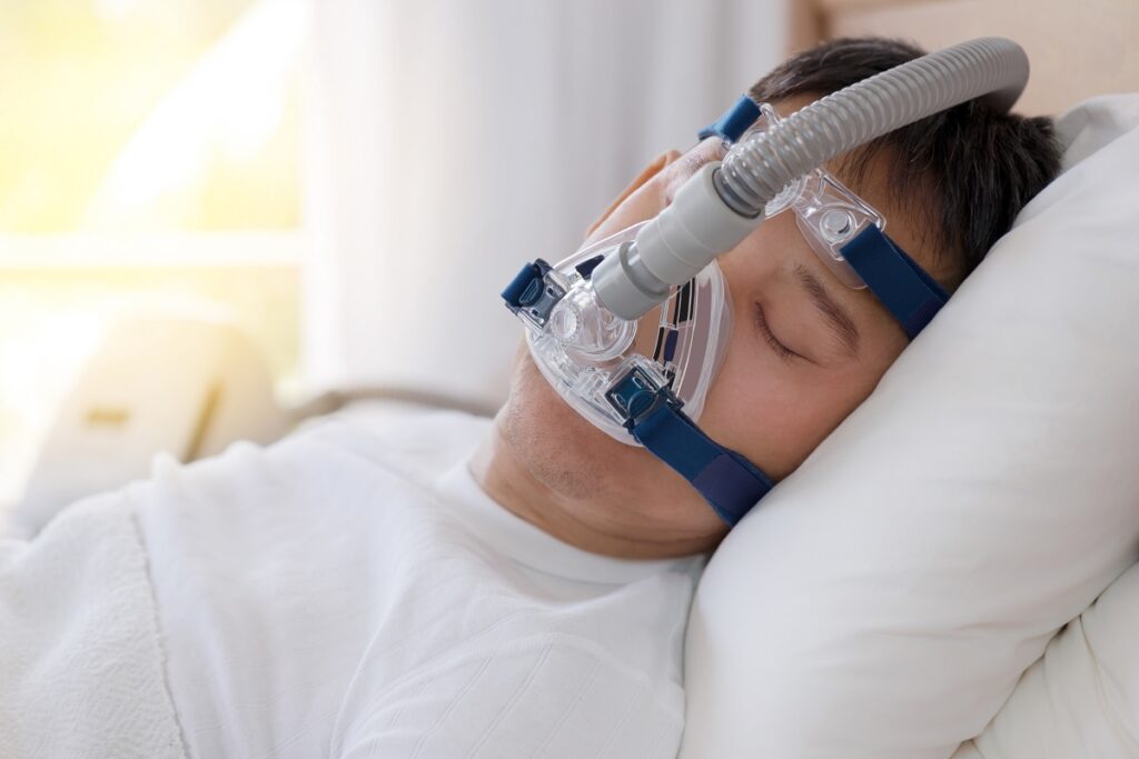 sleep with cpap mask